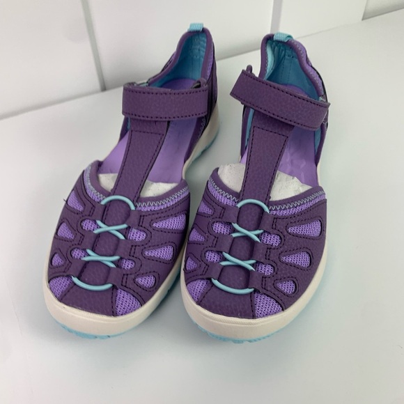 NWT Merrell Kids Girls Water Shoes Fisherman Sandal Purple Closed Toe Size 3 5 - Picture 5 of 10